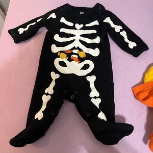 Carters skeleton onsie